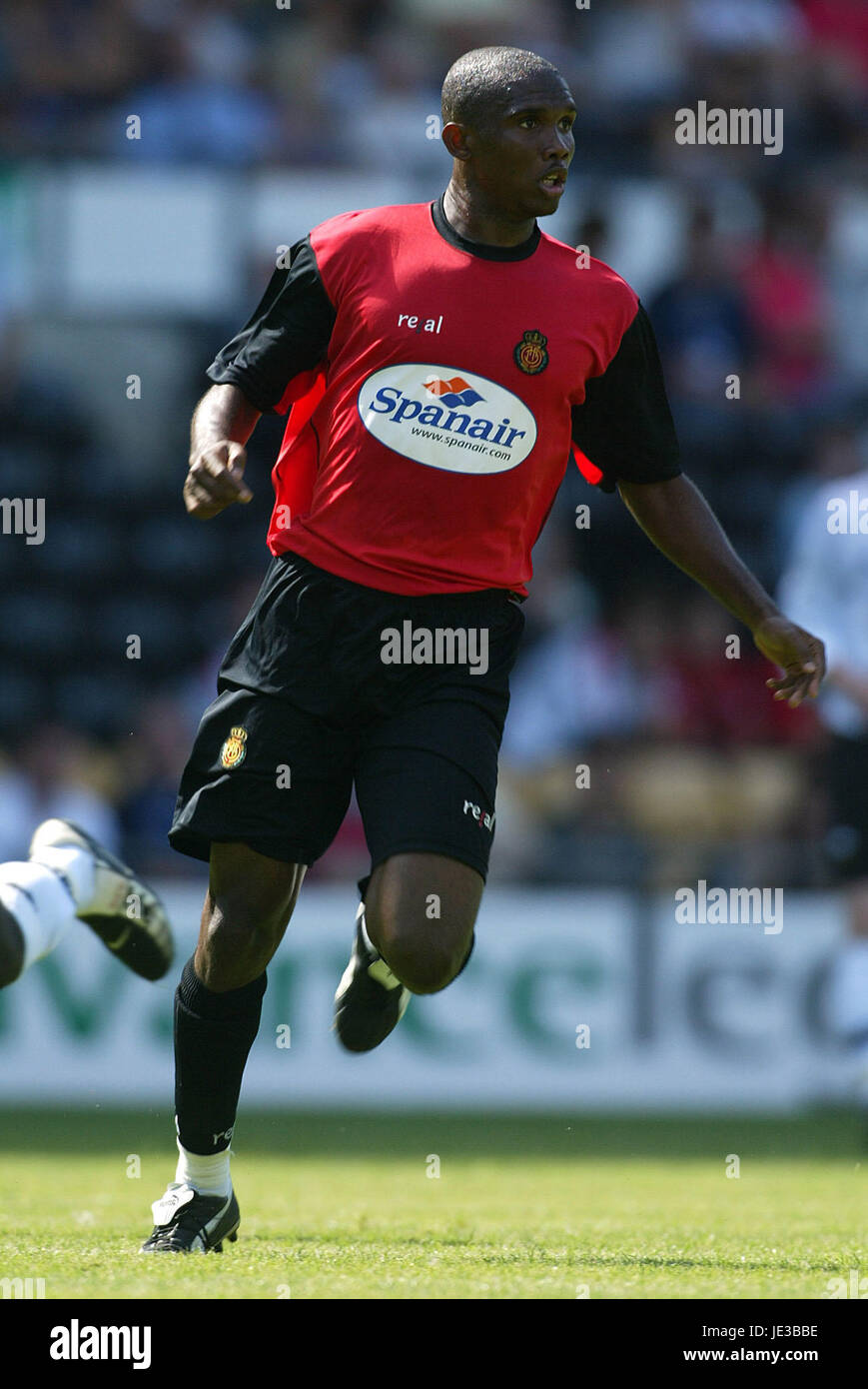 SAMUEL ETOO REAL MAJORQUE FC Derby Pride Park Stadium ANGLETERRE 03 Août 2003 Banque D'Images