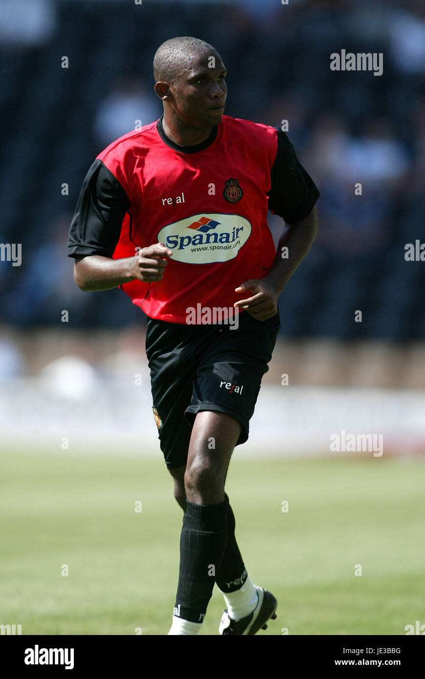 SAMUEL ETOO REAL MAJORQUE FC Derby Pride Park Stadium ANGLETERRE 03 Août 2003 Banque D'Images