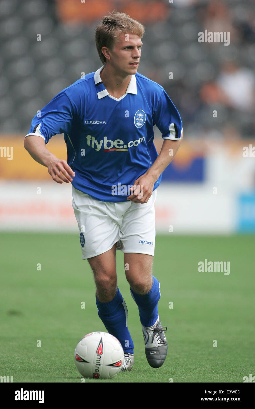 JESPER GRONKJAER BIRMINGHAM CITY FC Stade KC HULL ANGLETERRE 31 Juillet 2004 Banque D'Images