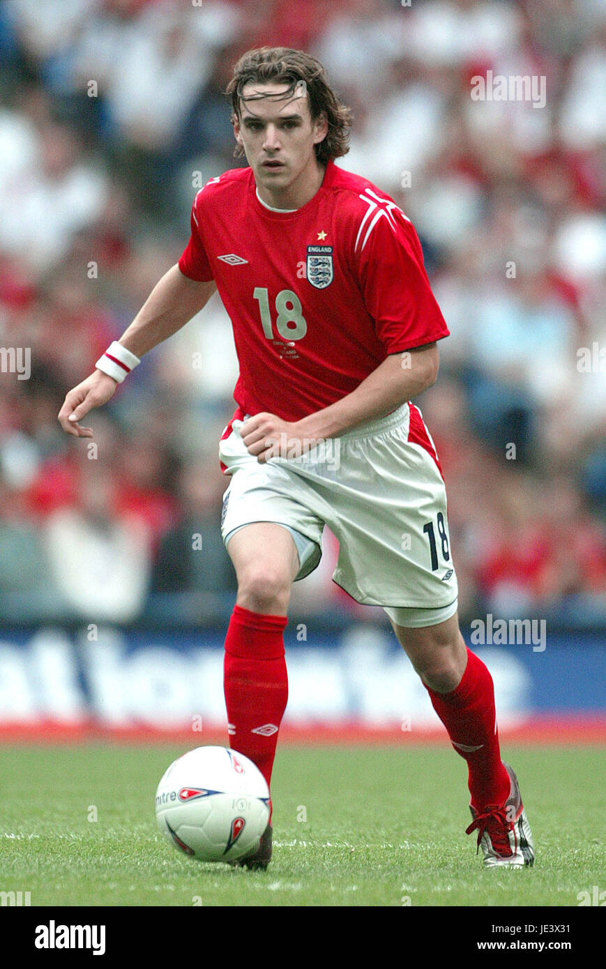 OWEN HARGREAVES ANGLETERRE & BAYERN MUNICH CITY OF MANCHESTER STADIUM MANCHESTER EN ANGLETERRE 05 Juin 2004 Banque D'Images