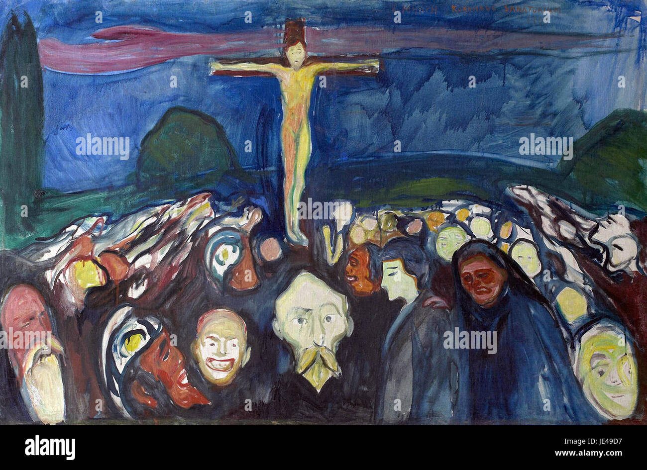 Edvard Munch - Golgotha Banque D'Images