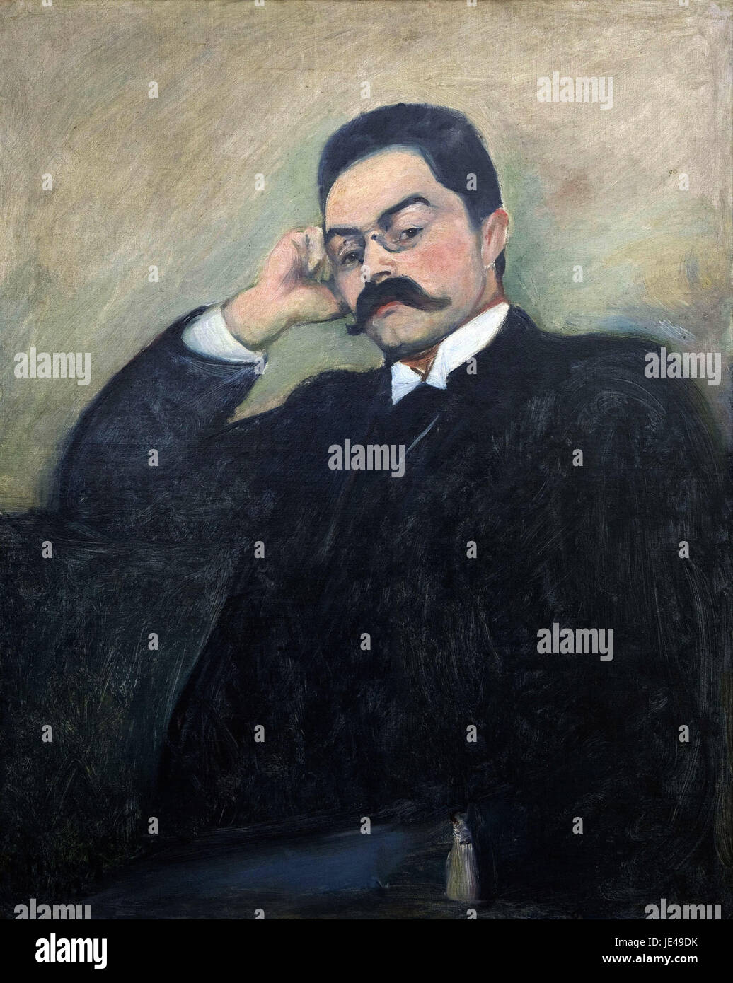 Edvard Munch - Portrait de Thor Lütken- - 1892 Banque D'Images