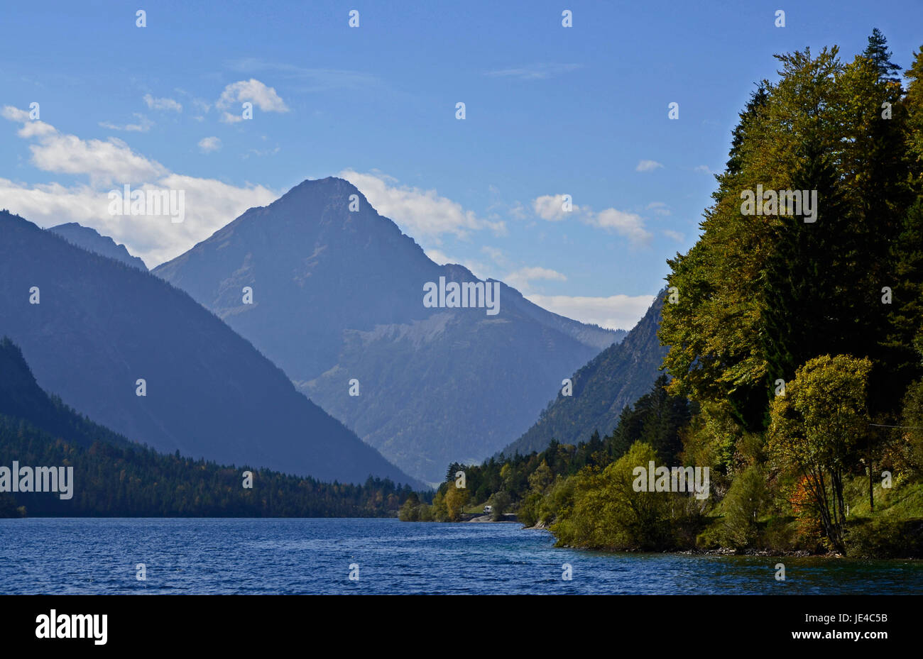 Plansee mit 2341m, Ammergebirge Thaneller Banque D'Images