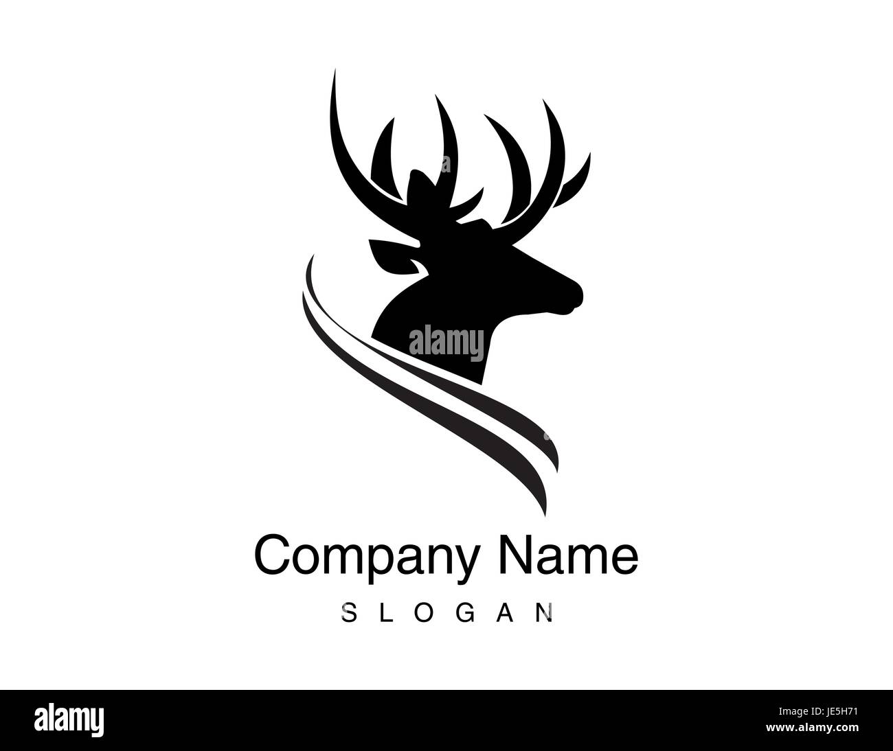 logotype de cerf Illustration de Vecteur