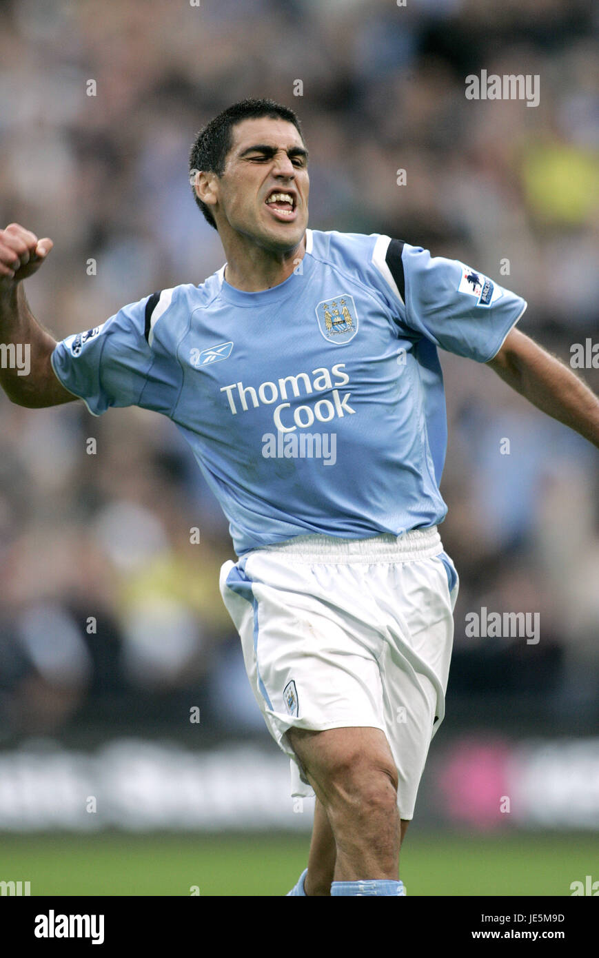 CLAUDIO REYNA MANCHESTER CITY V PORTSMOUTH ANGLETERRE MANCHESTER CITY SPORT 27 Août 2005 Banque D'Images