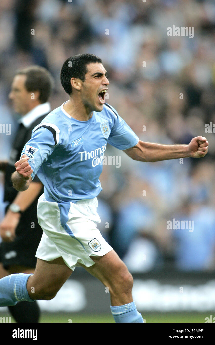 CLAUDIO REYNA MANCHESTER CITY V PORTSMOUTH ANGLETERRE MANCHESTER CITY SPORT 27 Août 2005 Banque D'Images