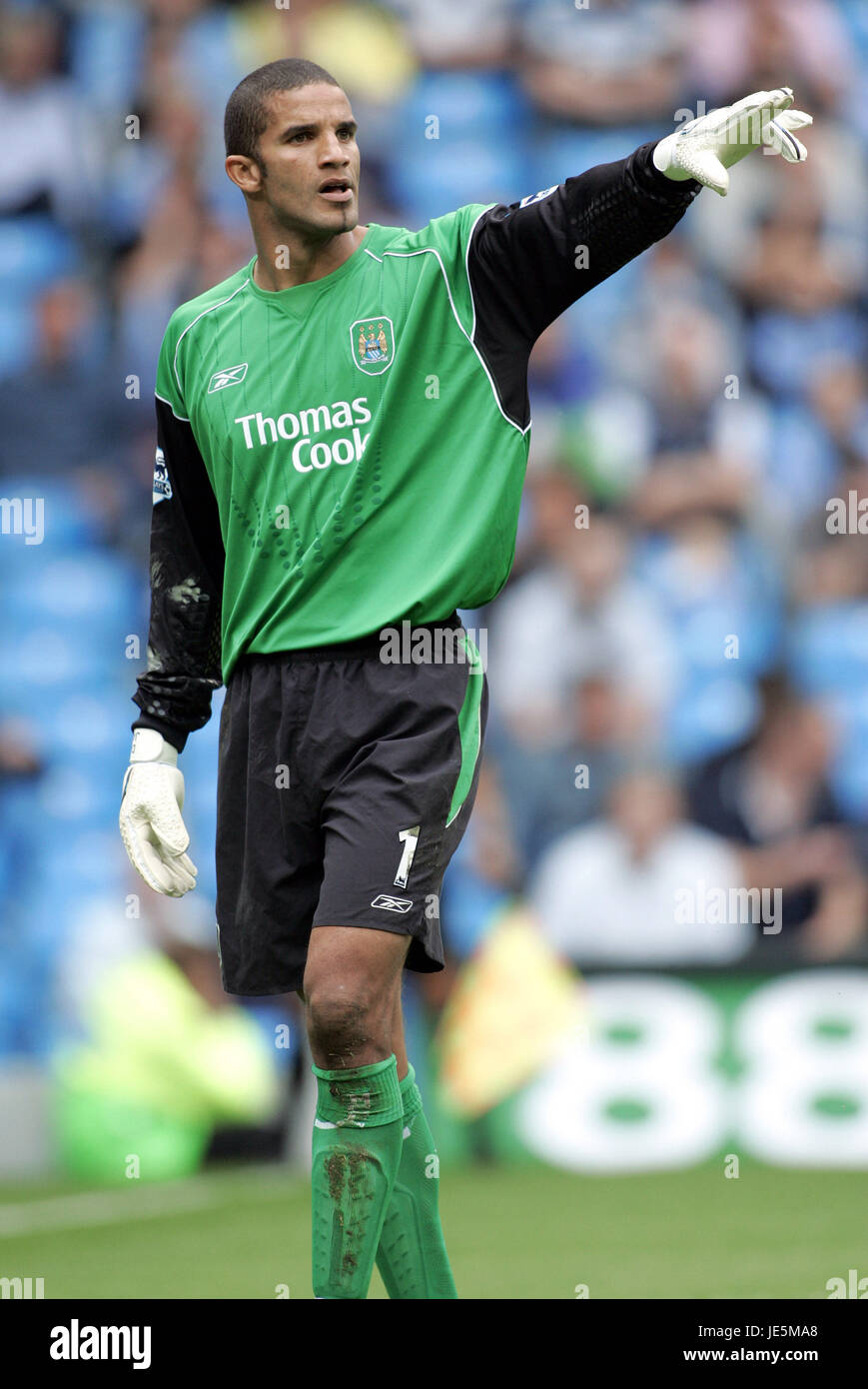 DAVID JAMES Manchester City FC MANCHESTER CITY SPORT ANGLETERRE 27 Août 2005 Banque D'Images