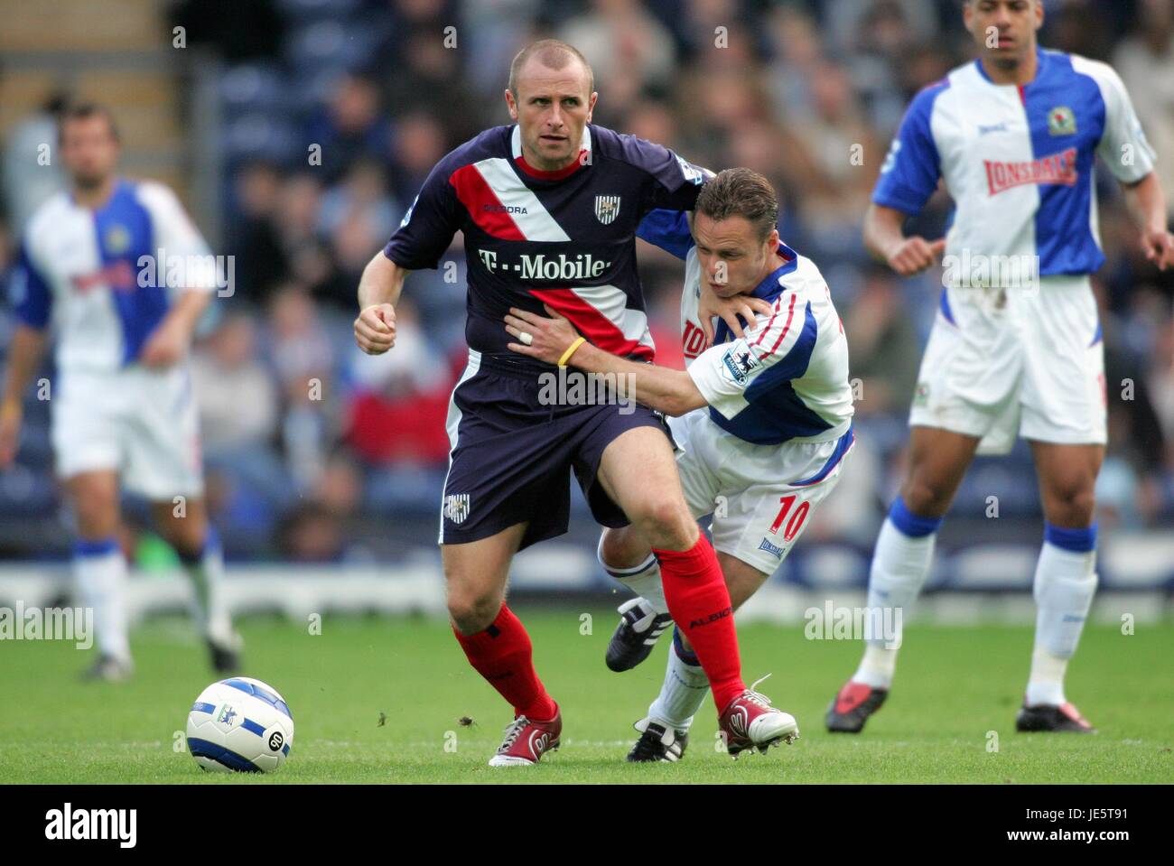 WALLWORK & DICKOV BLACKBURN V WEST BROM. 01 Octobre 2005 Banque D'Images