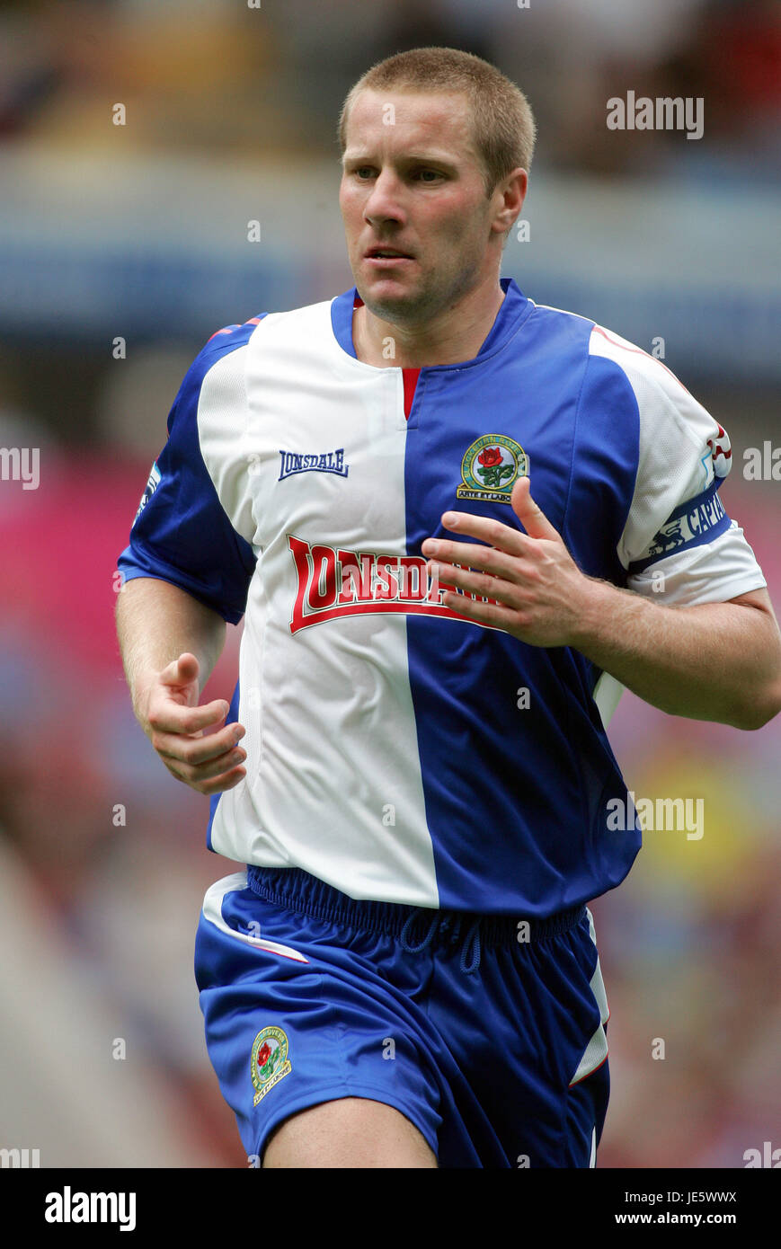 ANDY TODD Blackburn Rovers FC VILLA PARK BIRMINGHAM ENGLAND 27 Août 2005 Banque D'Images