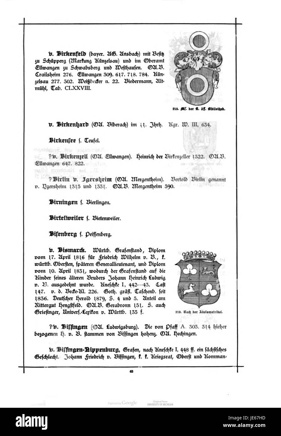 'Alberti Wuerttembergisches Adels- und Wappenbuch' est un texte héraldique documentant les familles nobles et les armoiries de la région de Württemberg en Allemagne. Il comprend des descriptions détaillées des symboles héraldiques et des histoires familiales. Banque D'Images