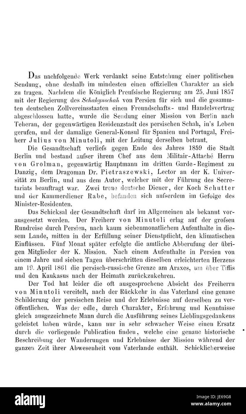 Brugsch Reise nach Persien est un récit de voyage historique de Brugsch documentant son voyage en Perse. Le premier volume met en lumière des observations culturelles et géographiques significatives de la région. Banque D'Images