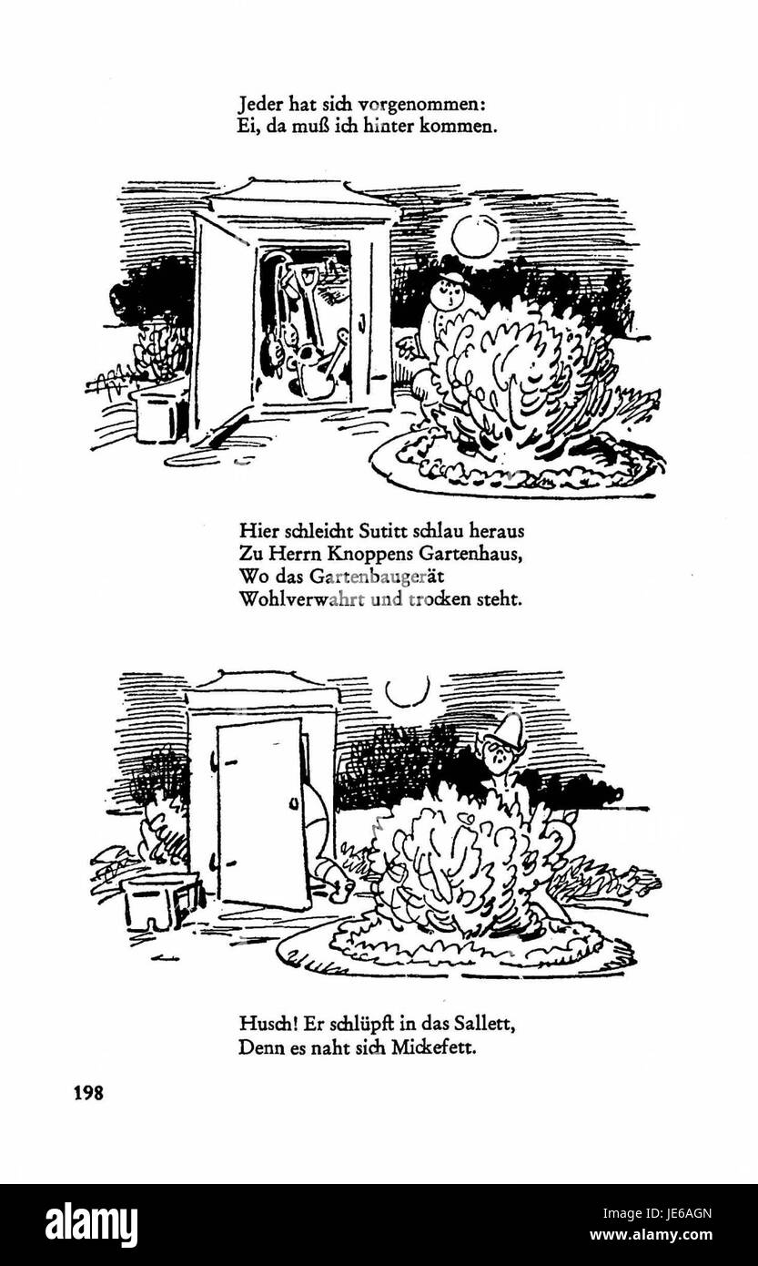 Ceci fait référence à une page du volume 3 du Busch Werke, une série de livres de référence allemands connue pour son exploration de divers sujets dans les arts, la culture et les sciences. Banque D'Images