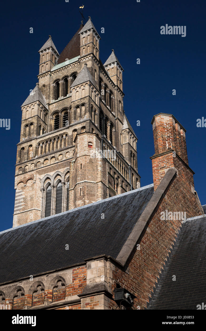 Cathédrale de Saint Salvator à Bruges, Belgique. Banque D'Images