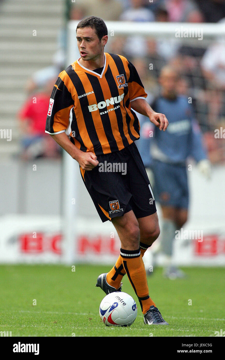 DAMIEN DELANEY Hull City FC Stade KC HULL ANGLETERRE 06 Août 2005 Banque D'Images