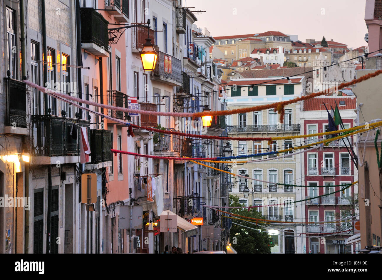 Quartier de Madragoa. Lisbon Banque D'Images