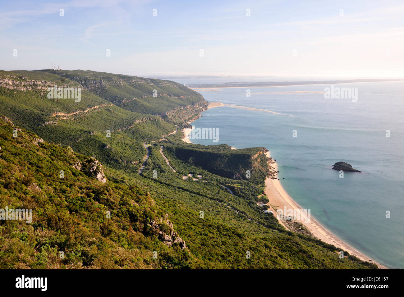 Parc Naturel d'Arrábida. Setúbal, Portugal Banque D'Images