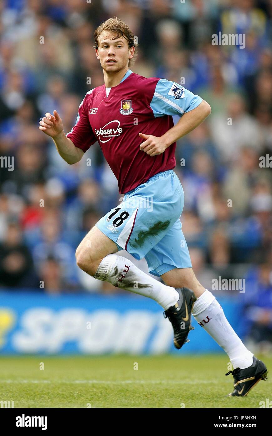 JONATHAN SPECTOR West Ham United FC FRATTON PARK PORTSMOUTH ANGLETERRE 14 Octobre 2006 Banque D'Images