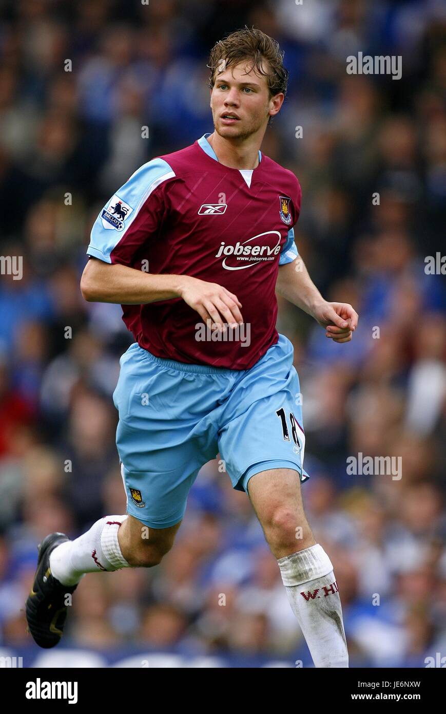 JONATHAN SPECTOR West Ham United FC FRATTON PARK PORTSMOUTH ANGLETERRE 14 Octobre 2006 Banque D'Images