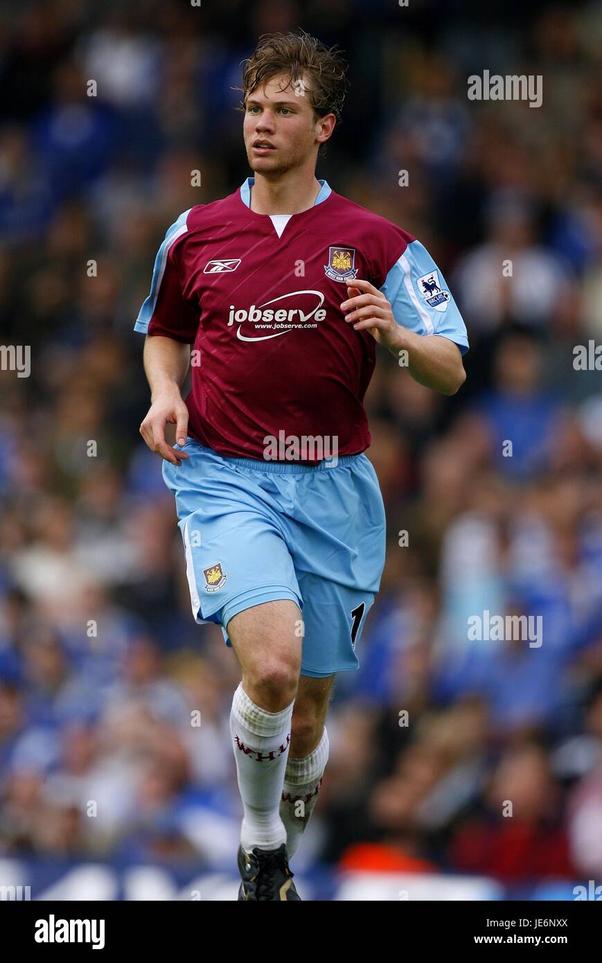 JONATHAN SPECTOR West Ham United FC FRATTON PARK PORTSMOUTH ANGLETERRE 14 Octobre 2006 Banque D'Images