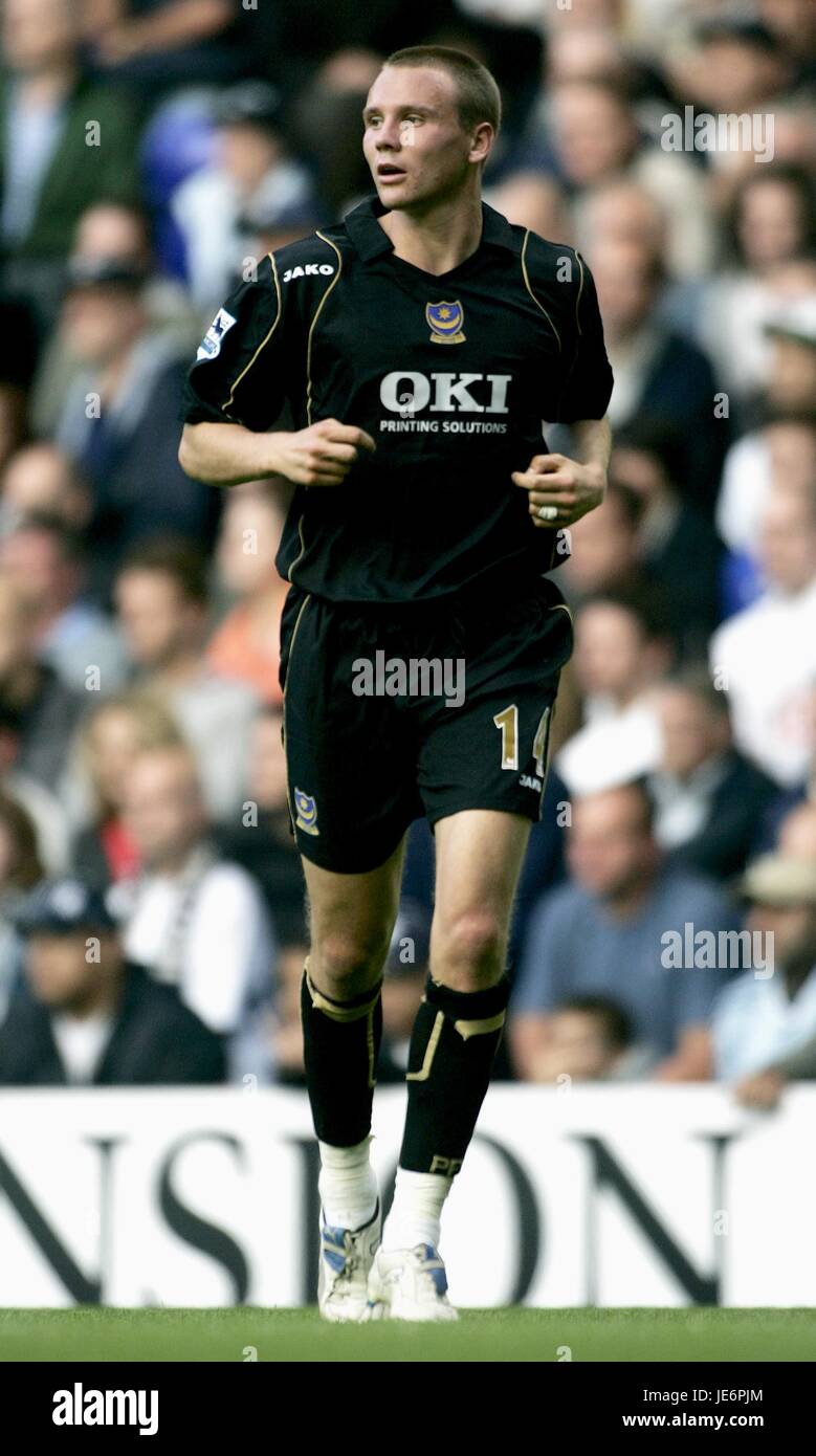 MATTHEW TAYLOR PORTSMOUTH FC White Hart Lane, London Angleterre 01 octobre 2006 Banque D'Images