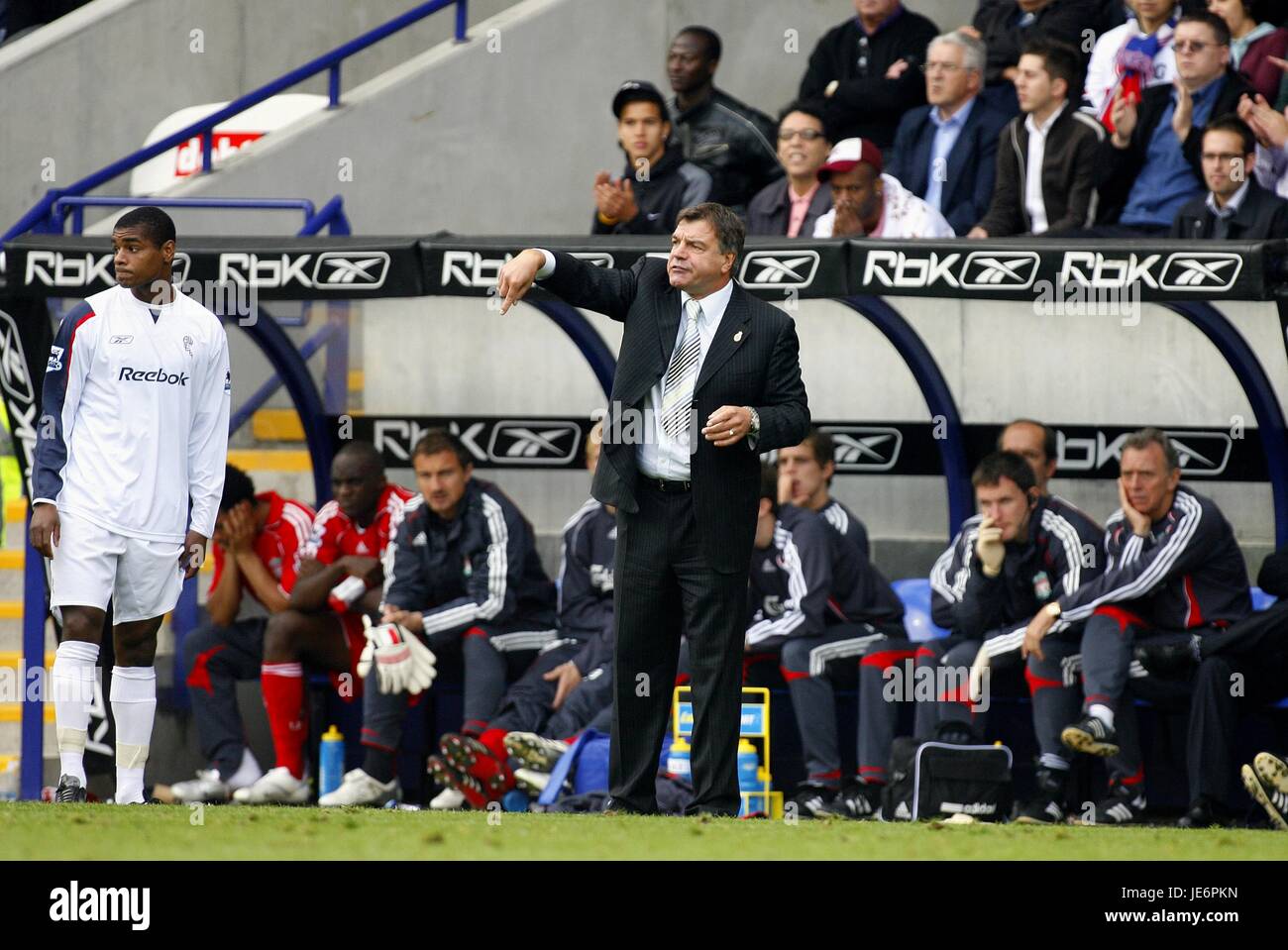 SAM ALLARDYCE BOLTON WANDERERS FC MANAGER STADE REEBOK BOLTON ANGLETERRE 30 Septembre 2006 Banque D'Images