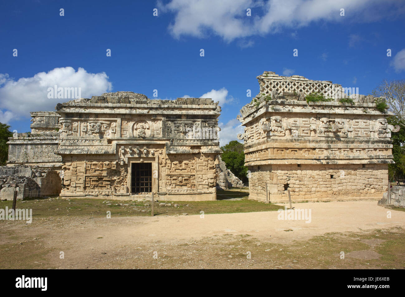 Le Mexique, du Yucatan, Chichen Itza ruines Ville, patrimoine mondial de l'église, ruines mayas, historique, Banque D'Images