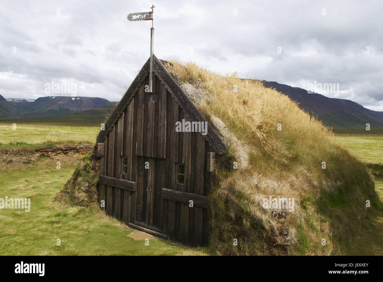 L'Islande, Gröf, ancienne église, Banque D'Images