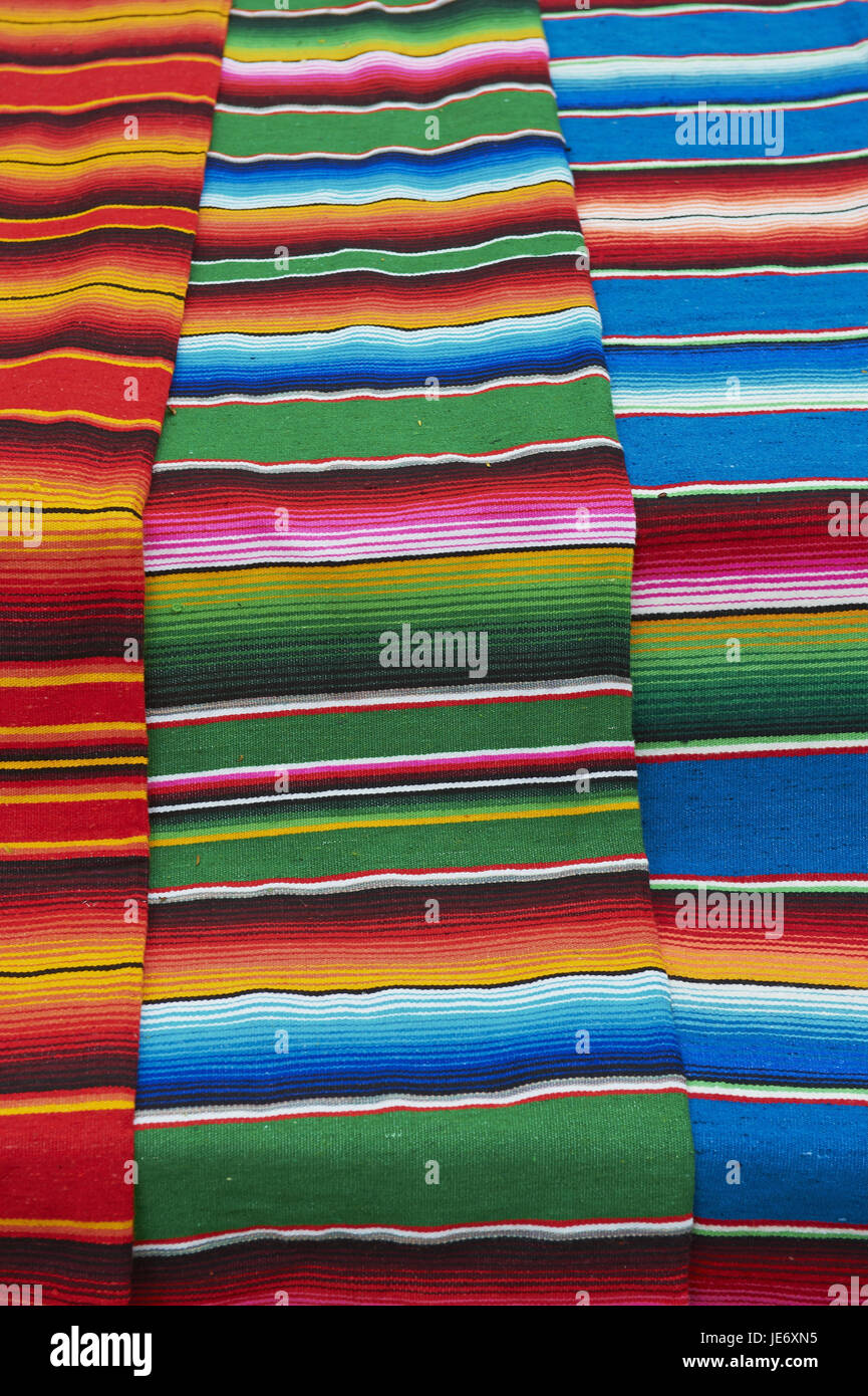 Le Mexique, Quintana Roo, Cancun, l'artisanat traditionnel, aux couleurs vives, substances, Banque D'Images