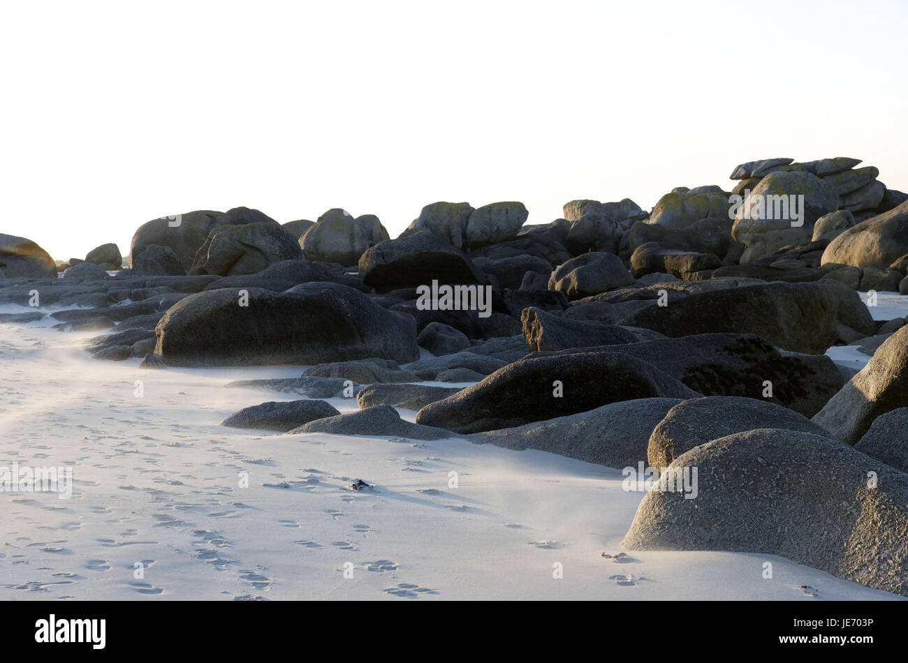 Europe, France, Bretagne, Finistère, Brignogan, rock beach, Banque D'Images