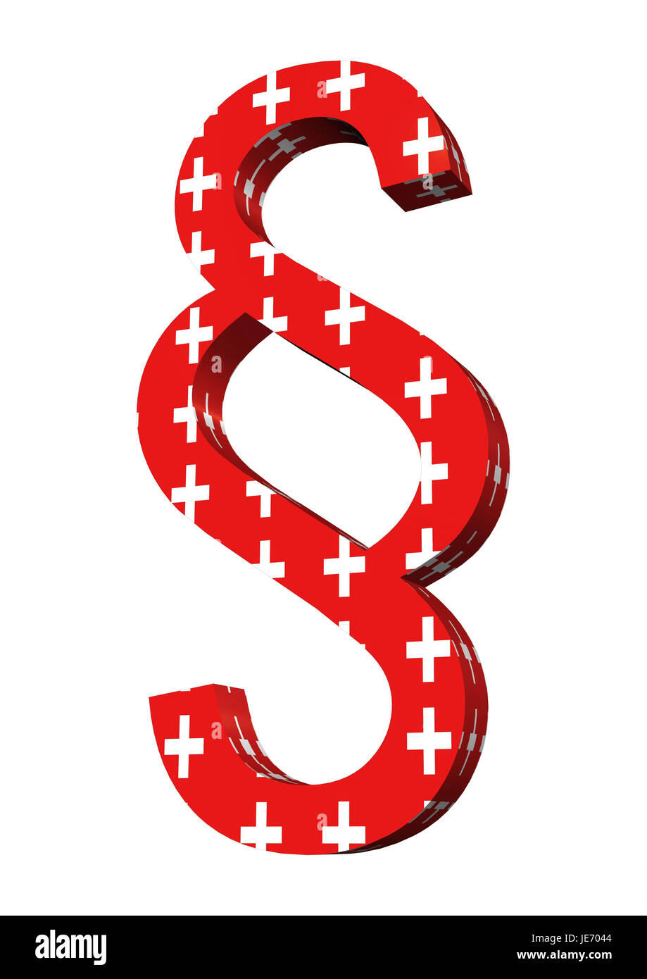 Caractères paragraphe couleurs nationales en Suisse, Banque D'Images
