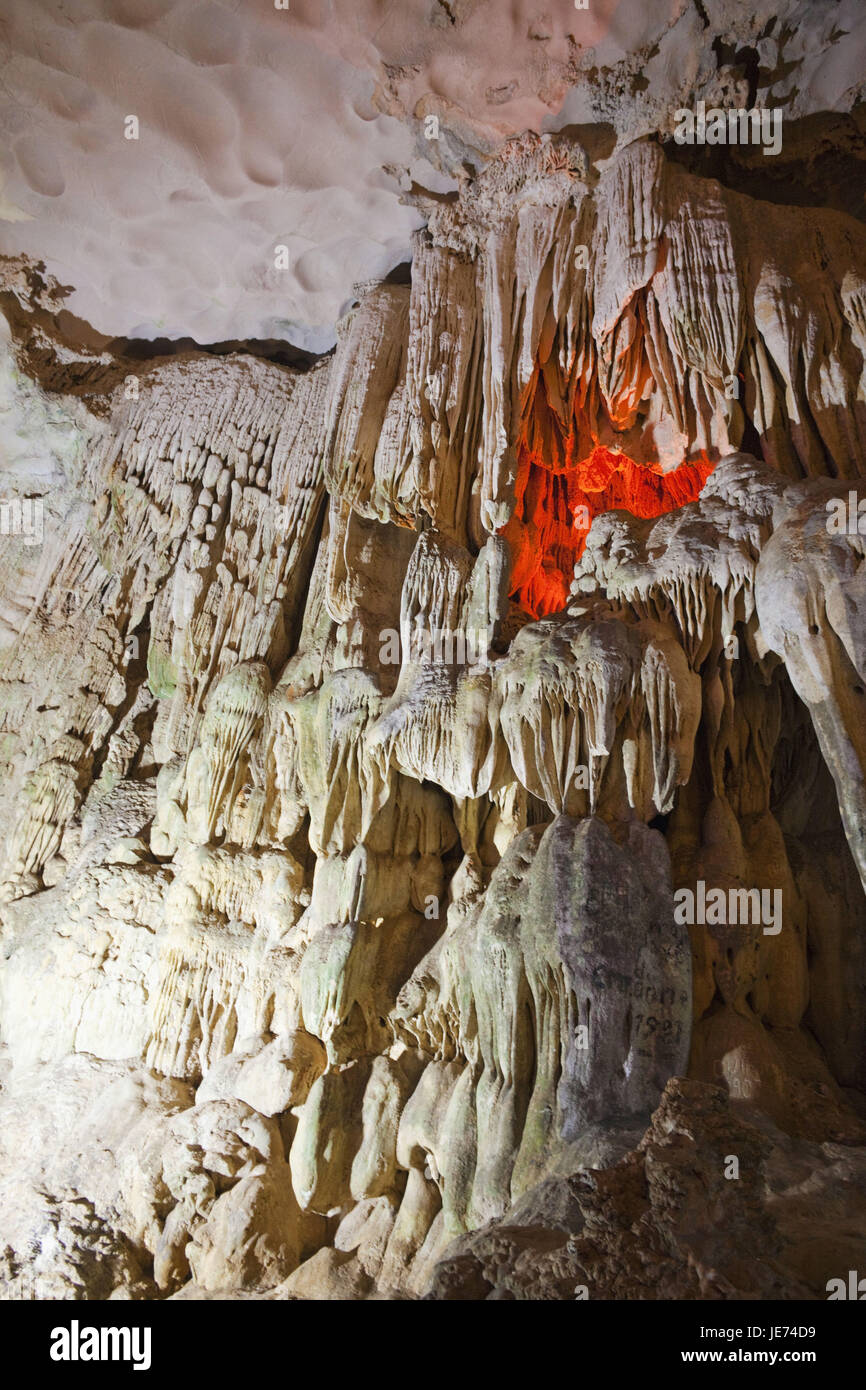 Vietnam, la baie d'Halong, fosse, Sung Sot Banque D'Images