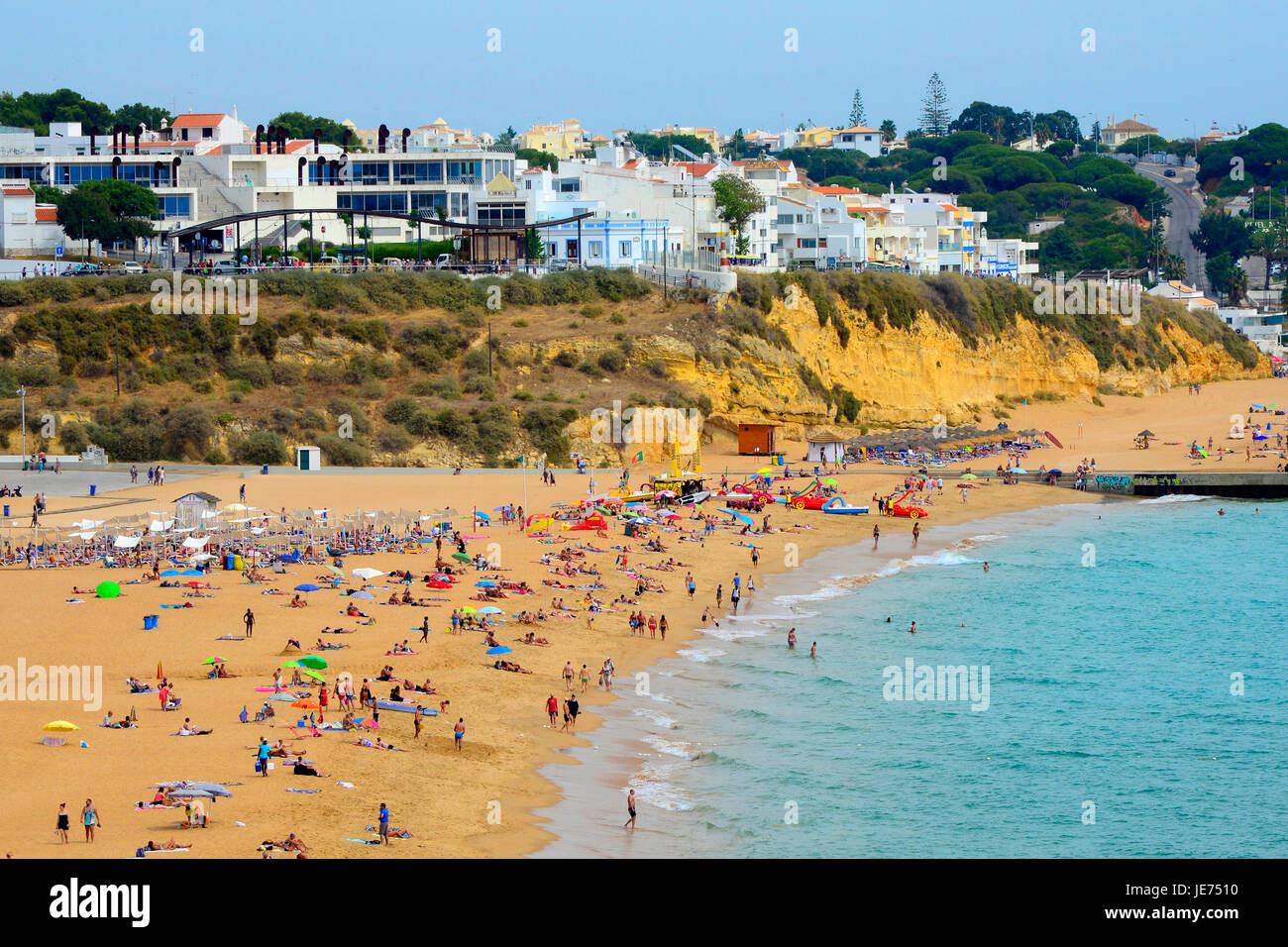 Plage Albufeira Portugal Région Algarve Faro Océan