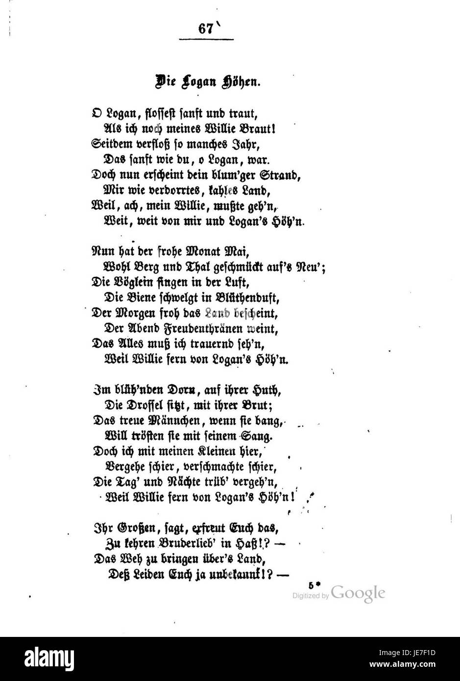 'Burns Lieder und Balladen' est un recueil de poèmes et de chansons de Robert Burns, offrant un aperçu de la culture écossaise et de la profondeur émotionnelle à travers l'expression lyrique. Banque D'Images