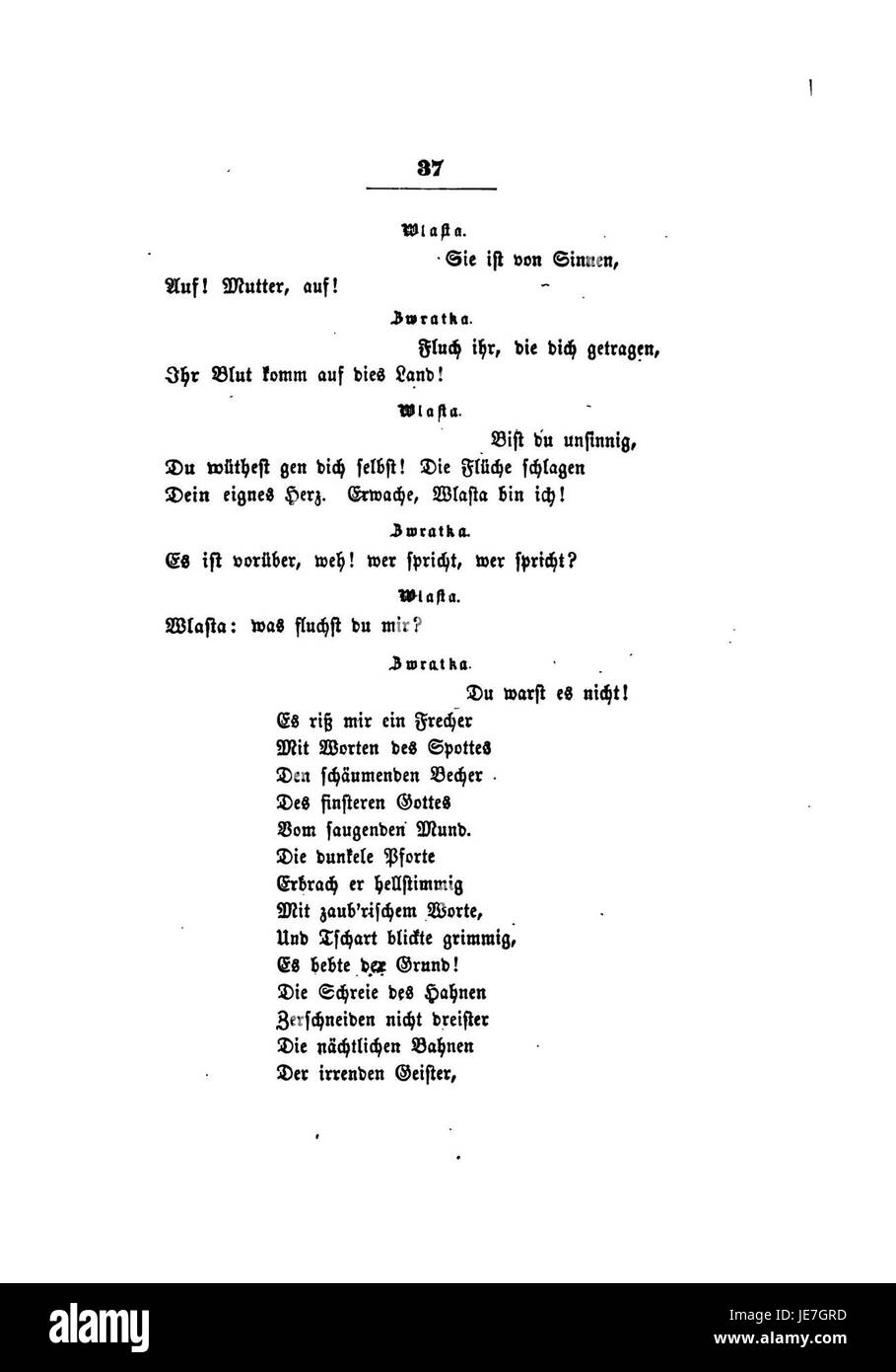 'gesammelte Schriften VI 037 de Clemens Brentano' se réfère au volume 6, section 37 des écrits de Clemens Brentano, édité par Christian Brentano, publié en 1855. Banque D'Images