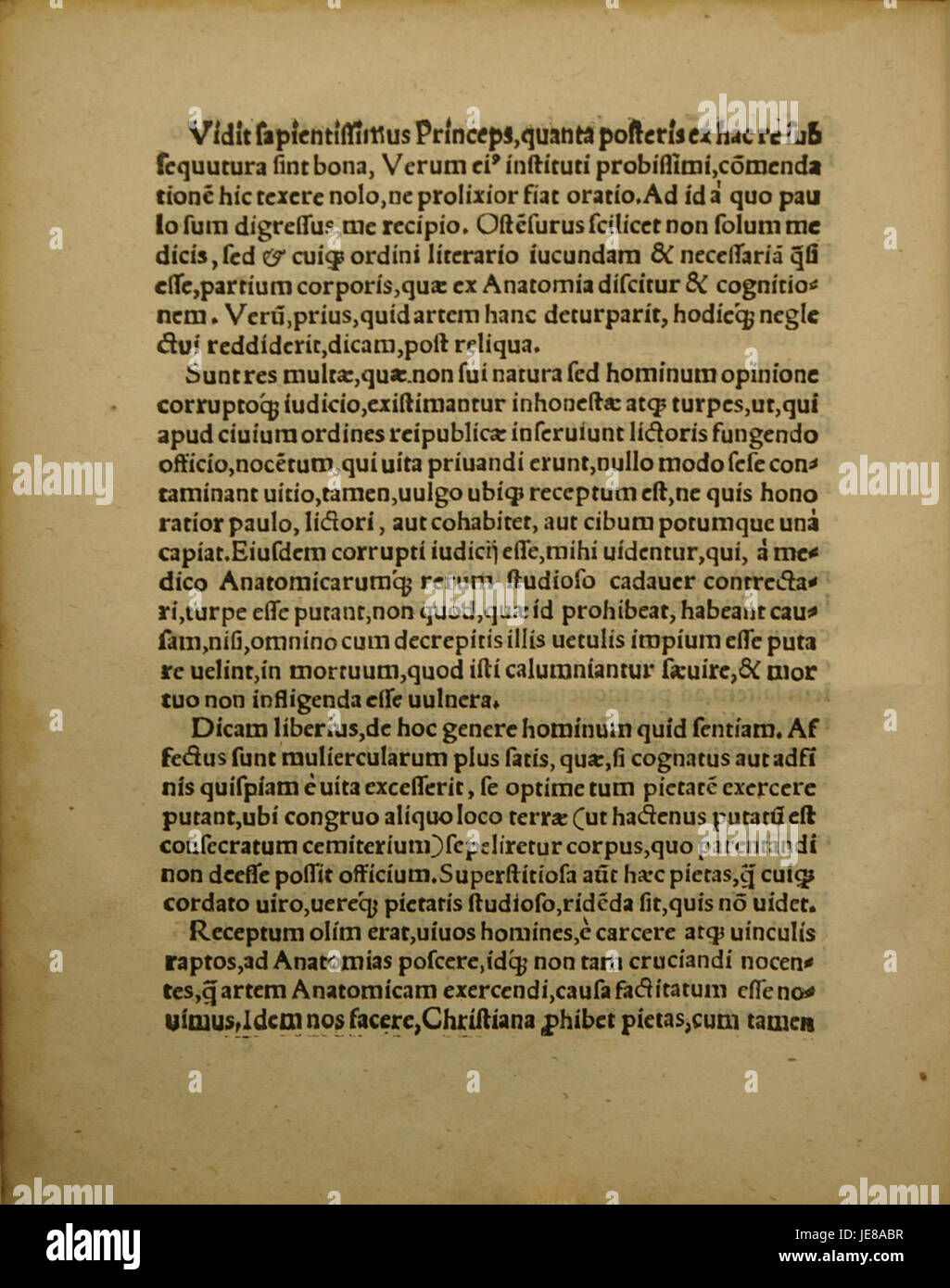 Ce titre fait référence à une section d'un travail médical de Dryander, probablement lié à l'anatomie. Le texte peut fournir des illustrations détaillées ou des explications de l'anatomie humaine, contribuant à la compréhension du corps humain dans la littérature médicale historique. Banque D'Images