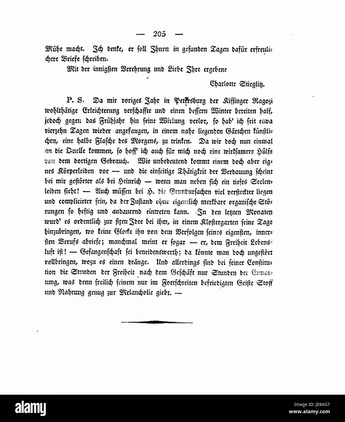 L'image 'Charlotte Stieglitz ein Denkmal 205' représente un monument dédié à Charlotte Stieglitz, une figure éminente. Le monument rend hommage à sa vie et à ses réalisations, célébrant sa contribution à son domaine, son héritage et son importance historique. Banque D'Images