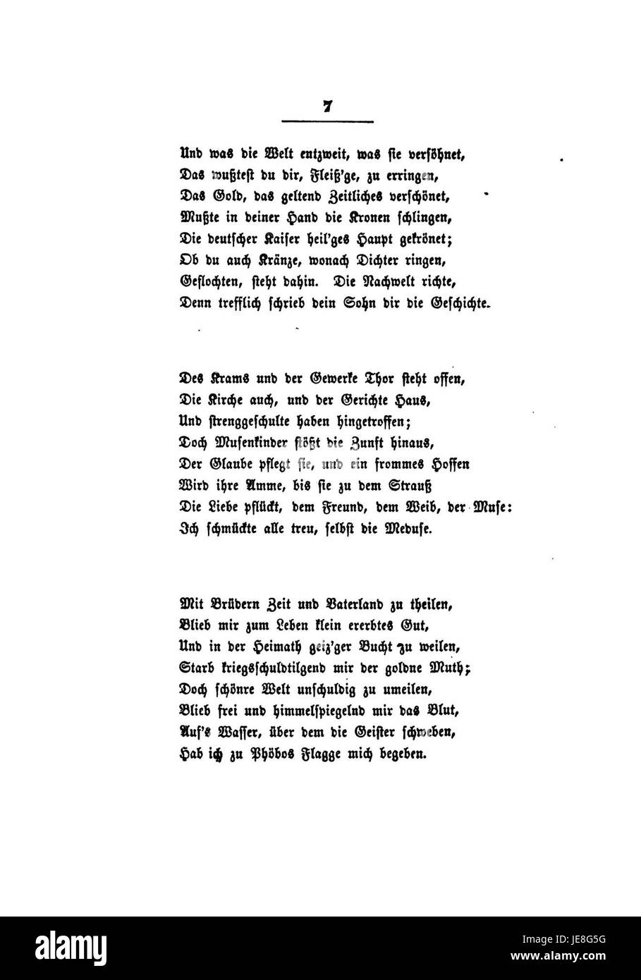 Gesammelte Schriften de Clemens Brentano, volume VI, publié en 1847, compile ses œuvres littéraires, dont Die Gründung Prags, un drame historique-romantique, reflétant ses contributions au romantisme allemand. Banque D'Images