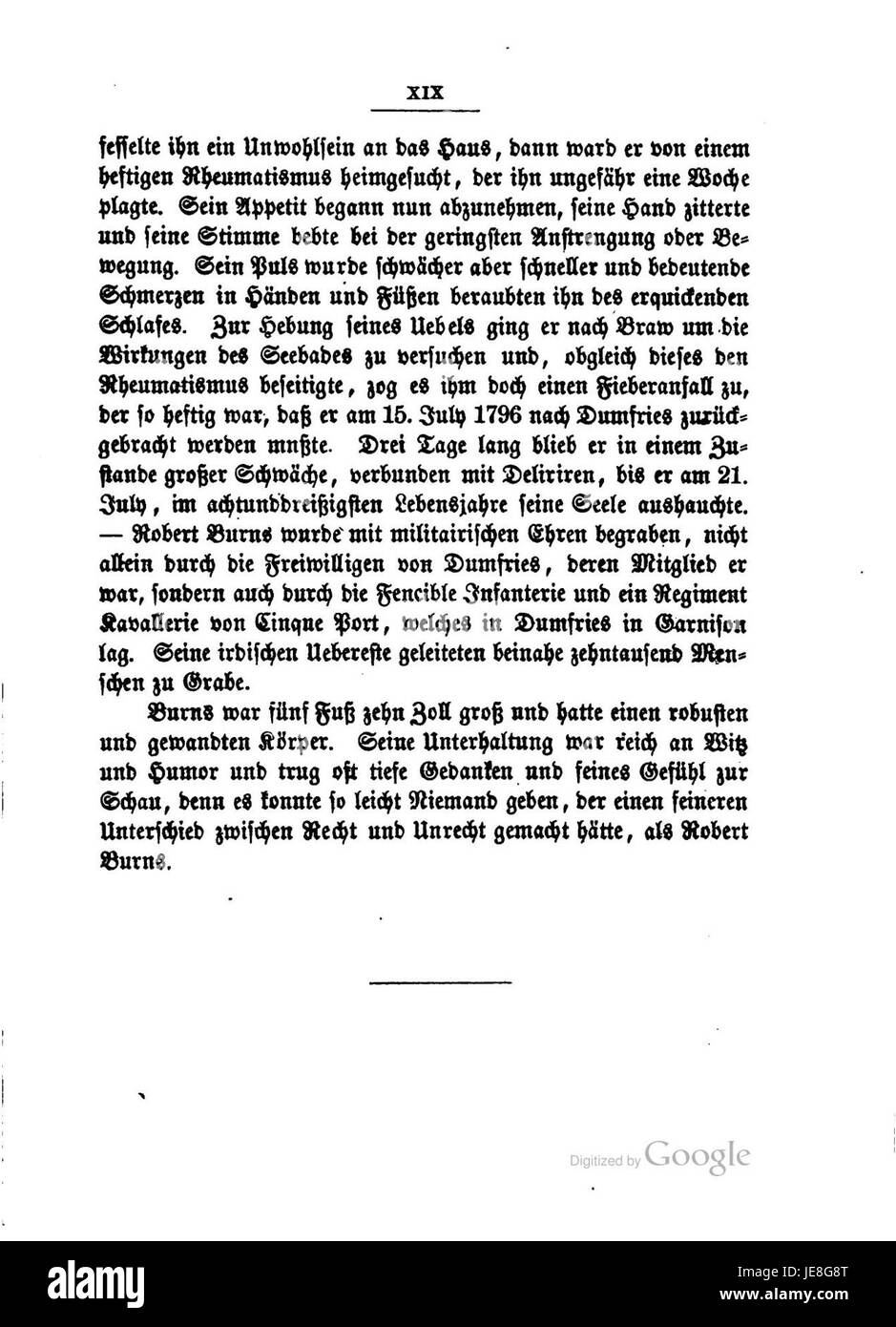 Il s'agit d'une première édition de 'Lieder und Balladen' de Robert Burns, un recueil de poèmes et de chansons du célèbre poète écossais. Il met en lumière les thèmes émotionnels et sociaux qui prévalent dans son travail. Banque D'Images