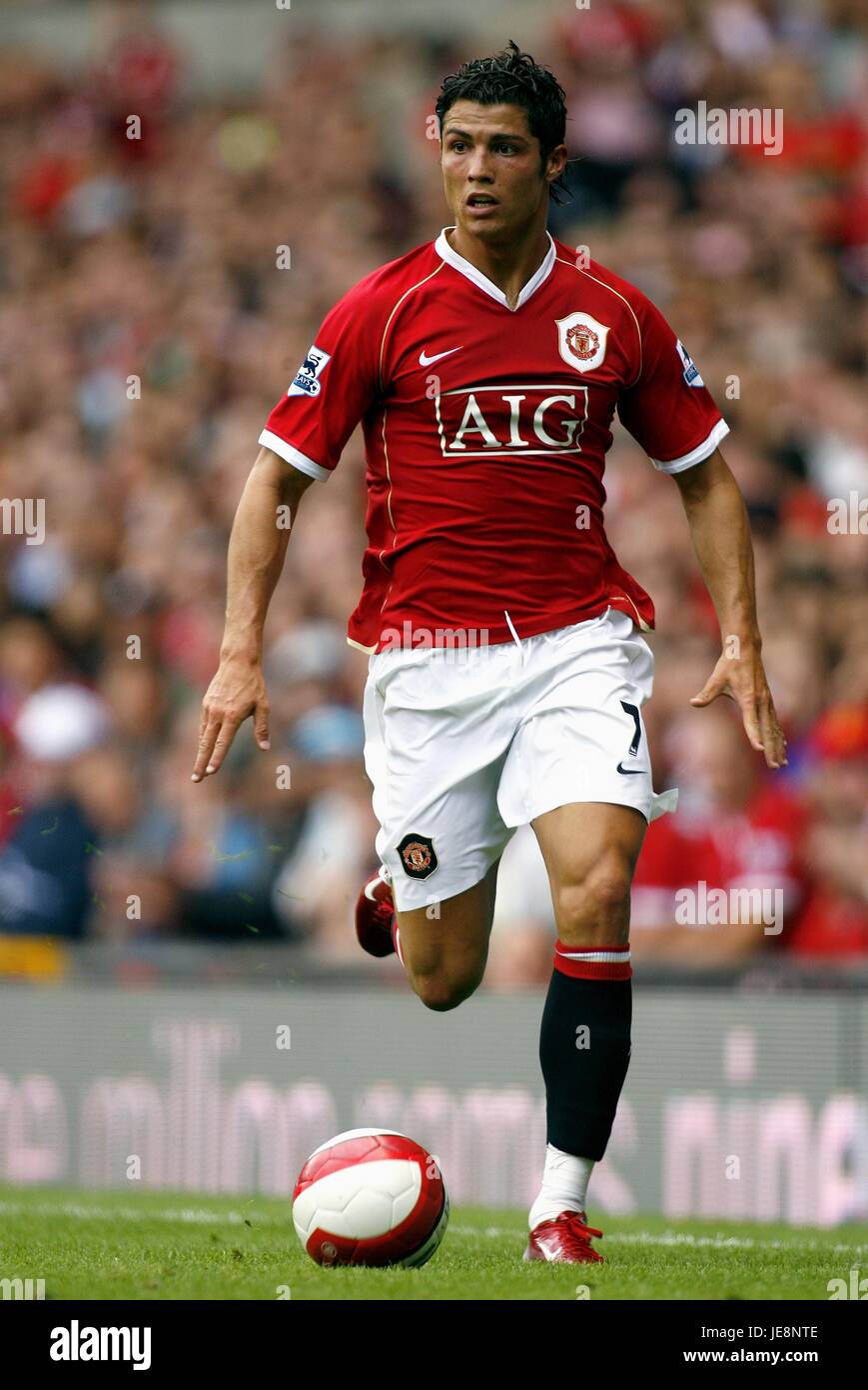 CRISTIANO RONALDO MANCHESTER UNITED FC Old Trafford Manchester en Angleterre le 12 août 2006 Banque D'Images