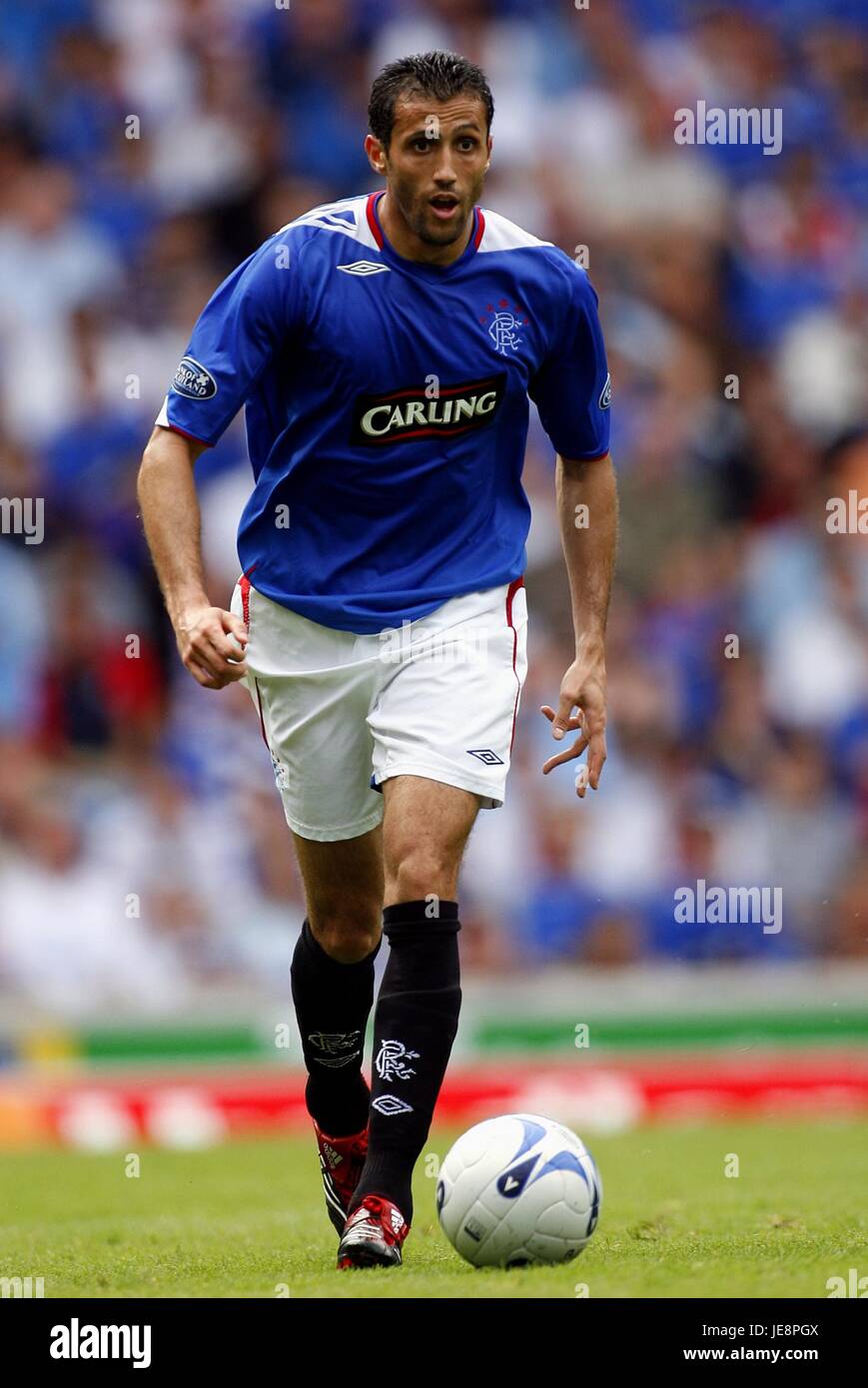 BRAHIM HEMDANI Glasgow Rangers FC STADE IBROX GLASGOW ECOSSE 05 Août 2006 Banque D'Images