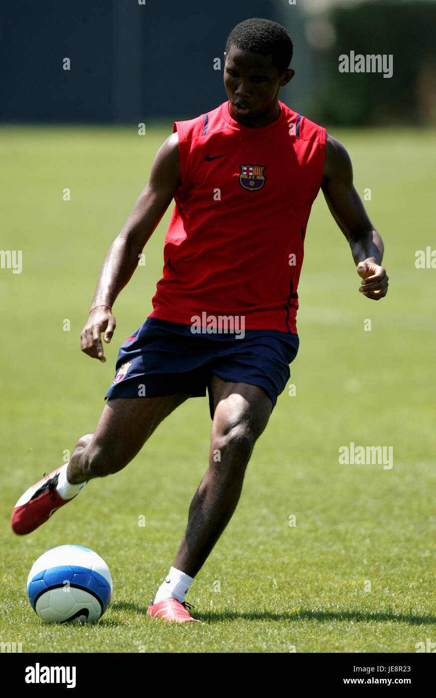 SAMUEL Eto'o le FC Barcelone la Loyola Marymount University À LOS ANGELES USA 05 Août 2006 Banque D'Images
