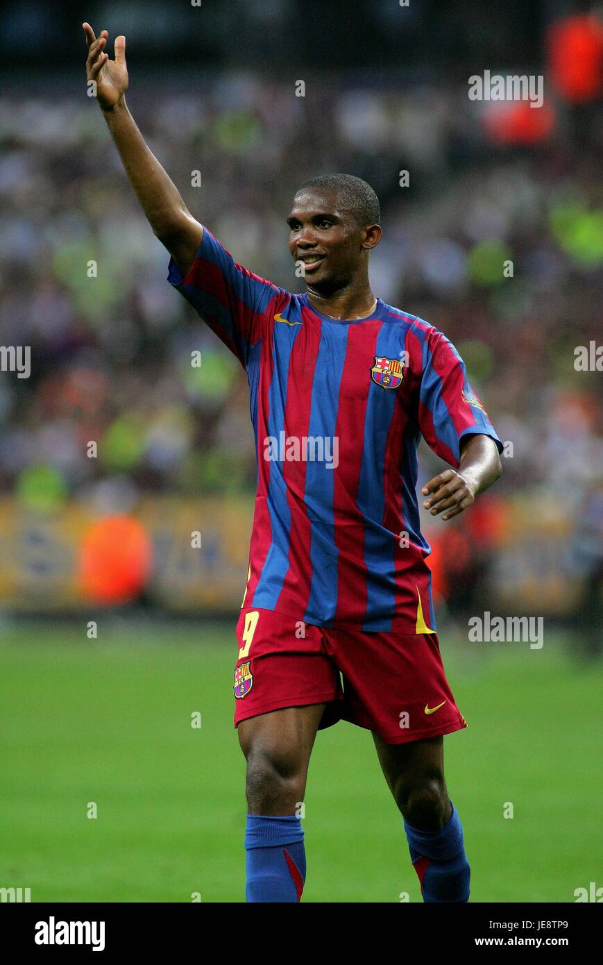 SAMUEL Eto'o le FC Barcelone STADE DE FRANCE PARIS FRANCE 17 Mai 2006 Banque D'Images