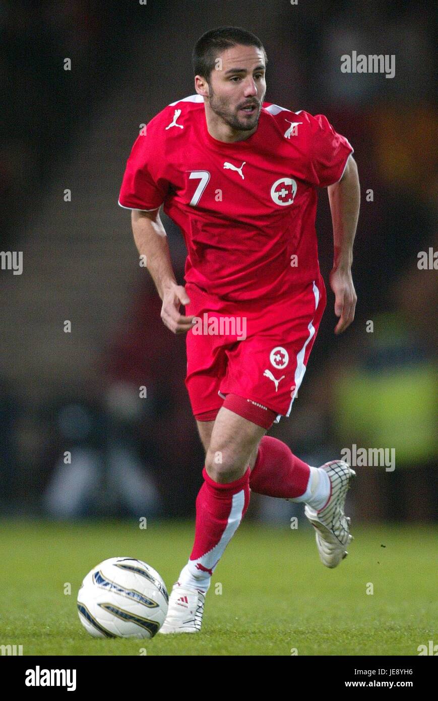 RICARDO CABANAS SUISSE & FC KOLN HAMPDEN PARK GLASGOW ECOSSE 01 Mars 2006 Banque D'Images