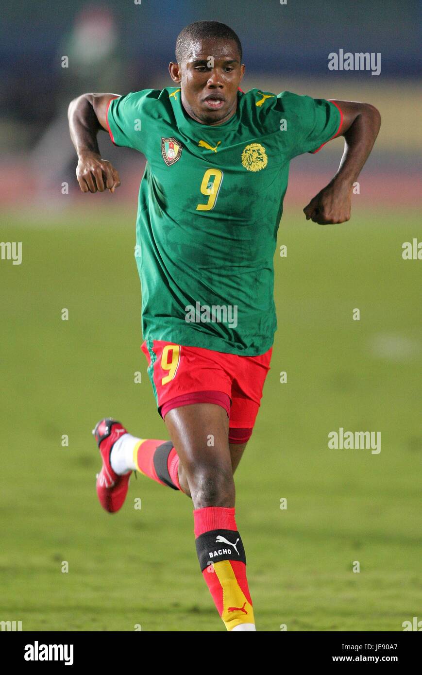 SAMUEL ETO'O CAMEROUN STADE MILITAIRE Le Caire Égypte 21 Janvier 2006 Banque D'Images