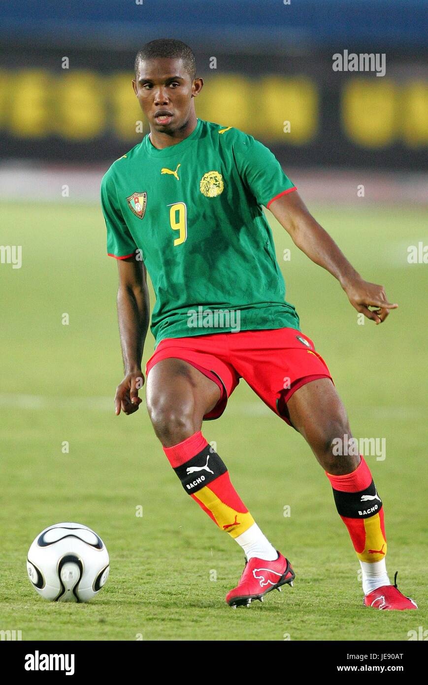 SAMUEL ETO'O CAMEROUN STADE MILITAIRE Le Caire Égypte 21 Janvier 2006 Banque D'Images