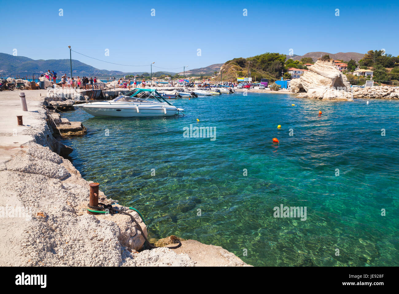 Paysage d''Agios Sostis. L'île de Zakynthos, Grèce. Destination touristique populaire pour les vacances d'été Banque D'Images