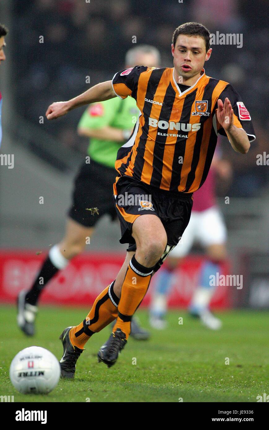 DAMIEN DELANEY Hull City FC Stade KC COQUE 07 Janvier 2006 Banque D'Images