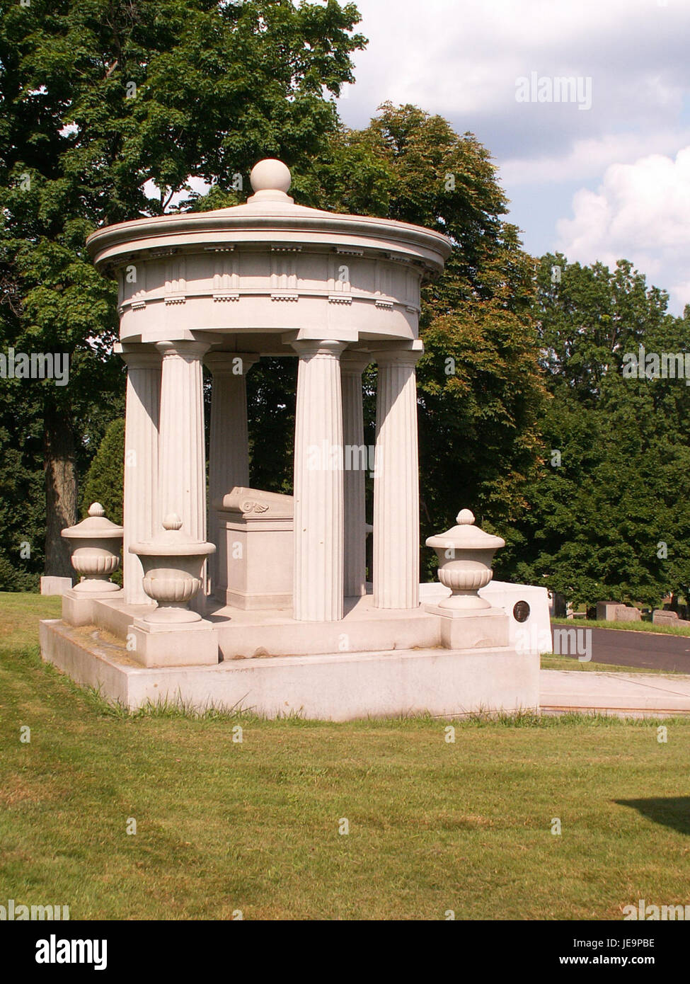 2014-07-22-Homewood-Cemetery-Baum-02 Banque D'Images