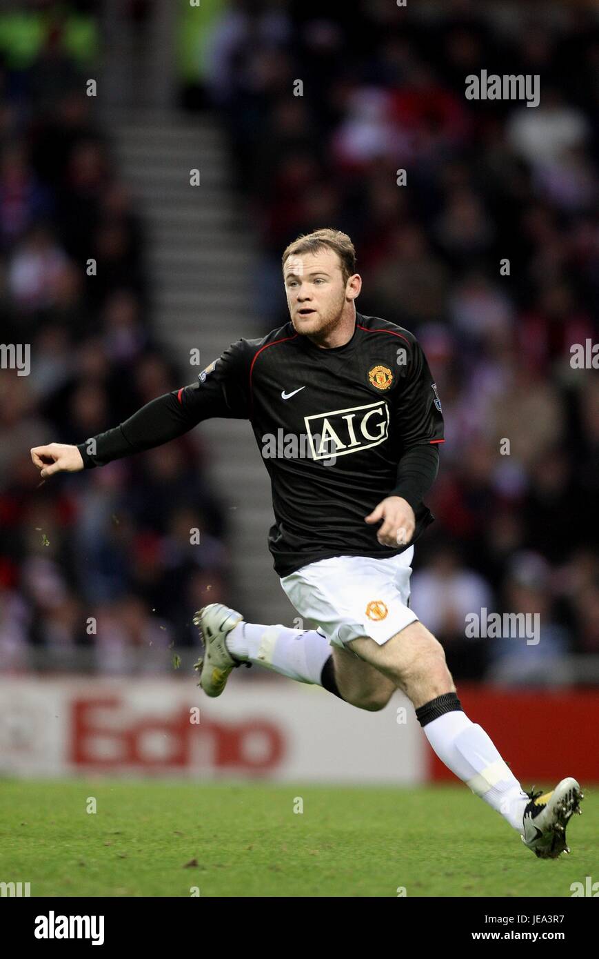 WAYNE ROONEY, MANCHESTER UNITED FC, SUNDERLAND V MANCHESTER UNITED, 2007 Banque D'Images