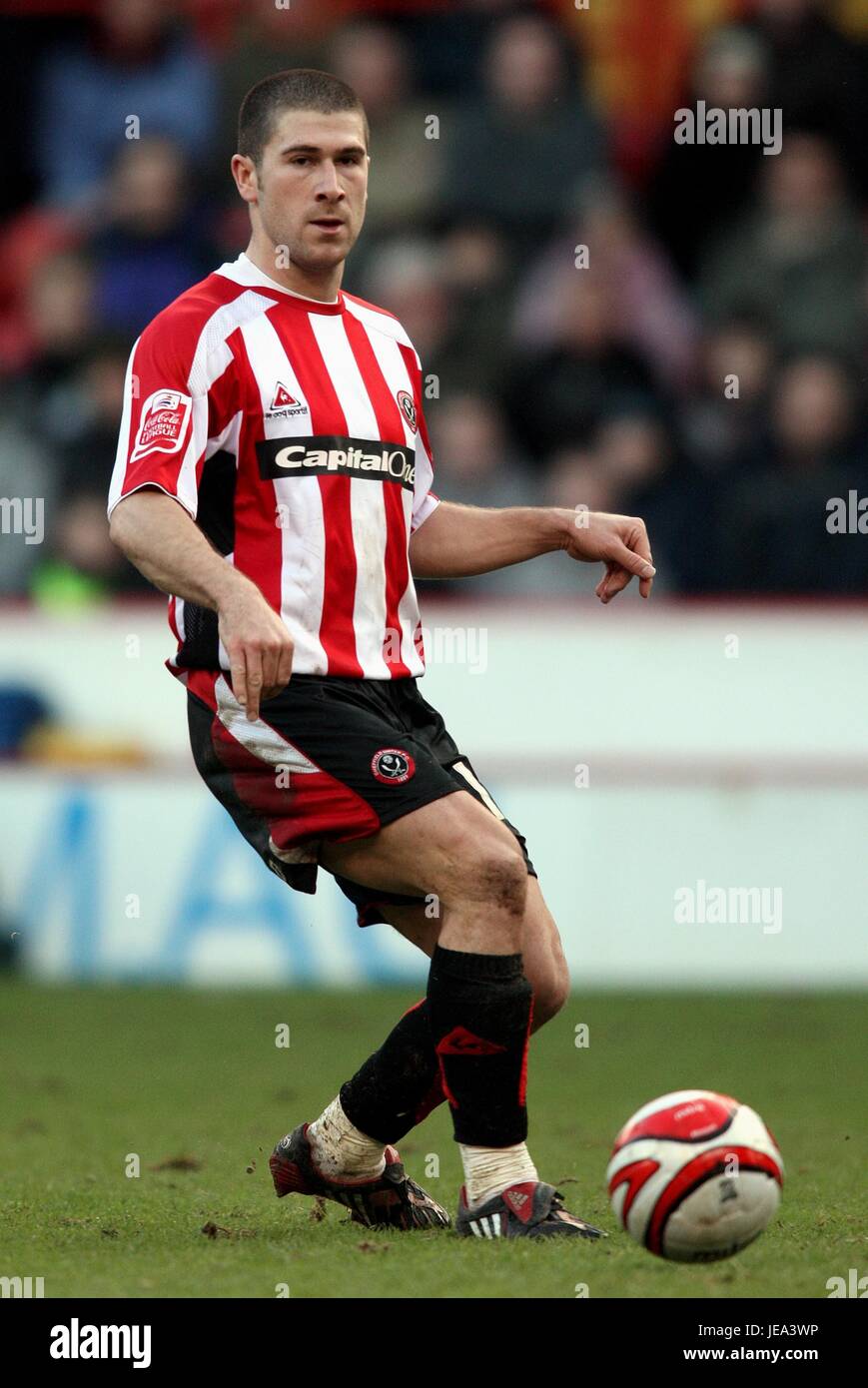 NICK MONTGOMERY de Sheffield United FC BRAMALL LANE SHEFFIELD Angleterre 29 Décembre 2007 Banque D'Images